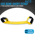 4 Pack 2  X 16  Dog Bone Short Strap For 8-point Tie Down System Rollback