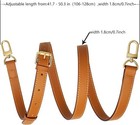 Genuine Vachetta Leather Crossbody Strap Genuine Leather Adjustable Replaceme   