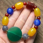 Ancient China  Tibet  Tiger Teeth  Heaven Beads  Agate  Bracelet