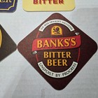 Lot Of 4 Bitter Beer Coasters  Bank s  Flowers  John Bull  Courage  Unused
