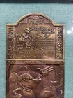 1959 Disneyland Vtg Brass Tribute Door Push Plate Plaque Mickey Walt Disney