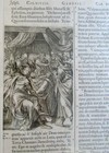 Bible Leaf W  Woodcut Antique Folio Framed Folio Jacob Blessing Sons Of Joseph
