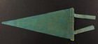 Vintage 1950 s Tucson Arizona Rodeo Teal Felt Pennant Flag 12 