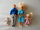 1999 Town Square Dollhouse Miniatures My Family Mom Dad Daughter Baby Dolls Lot