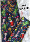 Grinch Max   Cindy Lou Super Soft Yoga Band Merry Christmas Leggings Os Plus Rts