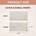 24 Packs Envelopes Vintage Aged Paper Gray Black Lines-9 X 4 Inch