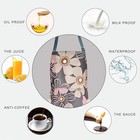 2 Pack Floral Aprons With Pocket Blooming Womens Waterproof Adjustable Cooking A