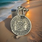 1821 Peru Ferd  Vii 1 Reale With Rustic Shackel Bail Pirate Treasure Coin
