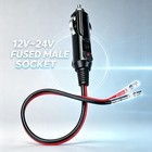 Universal 12v-24v Cigarette Lighter Plug For Car Truck Rv Boat  15a Fuse