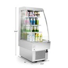 Secondhand 24  Vertical Air Curtain Merchandiser With 8 1 Cu  Ft  Volume