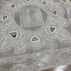 Vintage Detailed Lace Embroidery Appenzell White Handkerchief Wedding