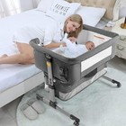 Bedside Sleeper Bedside Crib  Baby Bassinet 3 In 1 Travel Baby Crib Baby Bed Wit