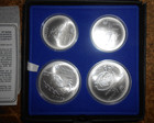 1975 Canada 4-coin 1976 Olympic Silver Set In Original Box 4 32 Asw Silver