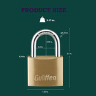 Solid Brass Padlock With Key With 1-9 16 In   40 Mm  Wide Lock Body keyed Padloc