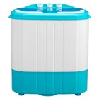 Portable Mini Compact Twin Tub Washing Machine 10lbs Semi-automatic Washer Blue