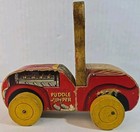 Vintage Fisher Price Wooden 1950 s Pull Toy Puddle Jumper Mickey Mouse  310