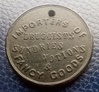 Fosdick  Mitchell   Hild Druggist - Baltimore   Md - Token   Coin Black Plastic