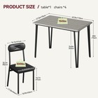 5 Piece Kitchen Dining Room Table W 4 Upholstered Chairs Dining Table Set For 4