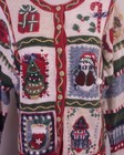 Vintage 90s Carly St  Claire Busy Ugly Christmas Sweater Cardigan Holiday Sz Xl