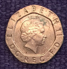Great Britain  uk  2001  20 Pence  Actual Coin  Free S h