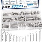 200 Pcs Cotter Pins 13-values Cotter Pin Assortment Kit 304 Stainless Steel Cott