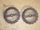 2 Vintage John Deere Cast Iron Planter Plates Logo Extra Small Y2636b Corn Seed