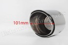Exhaust Tips Tailpipe Trims S steel Pair 101mm 4  For Vw R20 R32 Audi A4 Tt