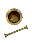 Vintage Mortar Iron Pharmacist Solid Brass Mortar With Pestle Apothecary India