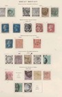 Great Britain Collection  1840 To 1950s  Includes Faulty Penny Black   3660 Cv