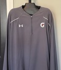 Under Armour Cage Jacket Mens 3xl Gray Long Sleeve Baseball Shirt 1 4 Zip