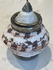 Vintage Seashell Trinket Box  Snuff Box  Vintage Shell Box  Shell Pot