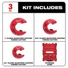 Milwaukee 48-22-4263 Compact Close Quarters Tubing Cutter Set - 3 Pc