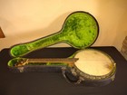 Antique 4-string Banjo With Vintage Case