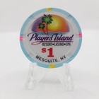 Players Island Casino Mesquite Nevada 1995  1 Casino Chip N1184