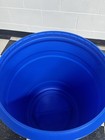 35 Gal Once Used Plastic Barrel  Metal Ring  Plastic Lid With Seal  Clean