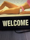 Vintage 1992 Coors Light Illuminated Welcome Beer Bar Light Sign Works