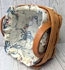 Longaberger Sweet Basil Booking Basket Protector And Liner Small Square Basket