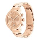 Movado Bold 3601001 Rose Gold Dial Steel Bracelet 39mm Case Mens  Watch