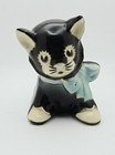 Cute 1950s Black   White Kitten Ceramic Planter Shawnee Pottery  4  Tall
