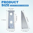 8 Pcs 3-hole 90 Degree Gusseted Fitting For 1-5 8 Inch Strut Channel Corner