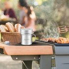 2 Pack 10oz Stainless Steel Salt And Pepper Shakers Set For Kitchen Cooking