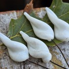 Rare Twist White Lampwork Glass Vintage Embedded Wire Beads Diy Jewelry Making
