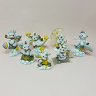 Enesco Starlight Starbright Unicorn Figurines Vtg 90s Retro Baby Rainbow 8 Pc