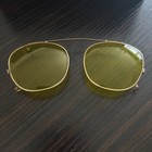 Vintage Ray Ban Bausch   Lomb B l Yellow Tint Lens Clip On Sunglasses