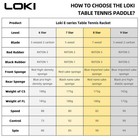 Loki 9 Star Carbon Table Tennis Racket Professional Ping Pong Paddle     