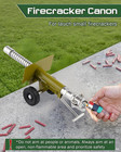 Mini Firecracker Launching Cannon Model  Stainless Steel Artillery Cannon Model