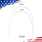 Azdent Dental Orthodonic Arch Wire Ni-ti Round Rectangular Natural Ovoid Form