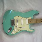 Relic   d Fender Stratocaster 07 Green Solid Body Electric Guitar Maple Neck