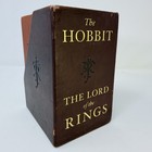 The Hobbit   The Lord Of The Rings J r r  Tolkien  Leather 4 Set With Slipcase