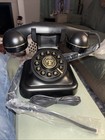 Retro Landline Telephone  Old Phone With Ringer Control   Redial  Black Phone   